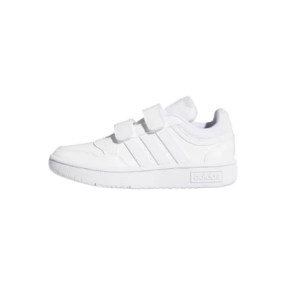 Bild av adidas Unisex Barn Hoops Lifestyle Basketball Hook and Loop Shoes, Cloud White/Cloud White, 31 1/2 EU