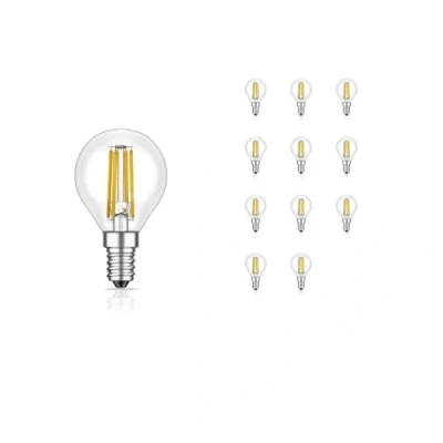 Bild av ledscom.de 12 E14 LED lampor, G45, varmvit (2700 K), 4,5 W, 542lm, 3 stegs dimmer