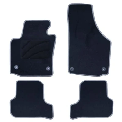 Bild av OCC DESIGN Skräddarsydd Seat Leon Mk2 matta (2005 2012) 5Pz Ribba Mörkgrå