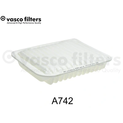 Bild av DAVID VASCO A742 Filtre à air 56 207 257 rectangulaire Cartouche filtrante MITSUBISHI: ASX SUV, OUTLANDER 3, Lancer 8 Limousine, CITROËN: C4 Aircross
