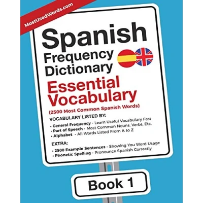 Bild av Spanish Frequency Dictionary Essential Vocabulary: 2500 Most Common Words: 1