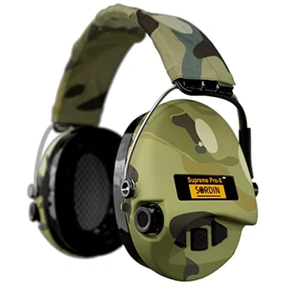 Bild av Sordin Pro X LED Hörselskydd i kapselformr 75302 08 S EN 352 Gelkudde, Camo tejp &amp; Camokapseln