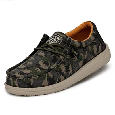 Bild av Hey Dude Wally Youth Camodino Moccasin, Musk, 31 EU, mysk, EU