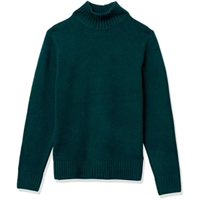 Bild av Amazon Essentials Men&#039;s Långärmad mjuk tröja med polokrage, Skogsgrön, XL
