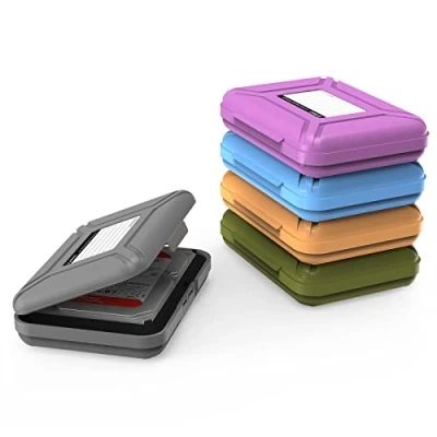 Bild av ORICO 3,5 tums skyddsfodral, 5 pack, förvaringsfodral för hårddisk (HDD) eller SSD, inbyggd anti vibration och antistatisk fyllning flerfärgad
