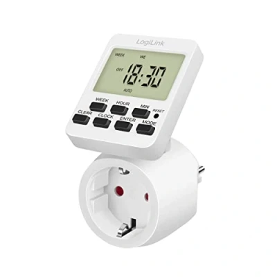 Bild av LogiLink Digital timer med IP20 skydd och 180 vridbar display, individuellt programmerbar
