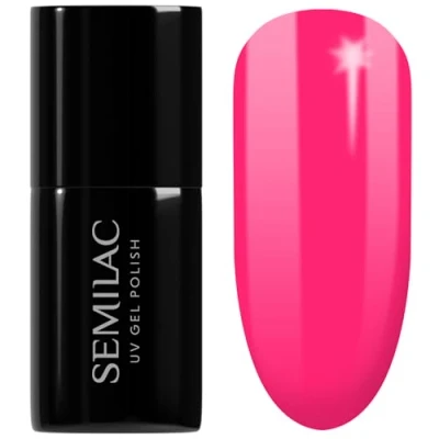Bild av Semilac halvpermanent lack 517 neonrosa 7 ml