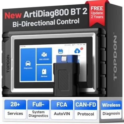 Bild av TOPDON ArtiDiag800BT OBD2 skanner Bluetooth automatisk diagnostikenhet med fullständig systemdiagnos, över 28 återställningstjänster, uppdatering, AutoVIN/ABS