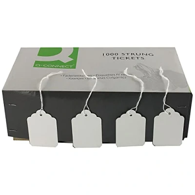 Bild av Q Connect KF01621 strängbiljett 57x38 mm (förpackning med 1000) vit