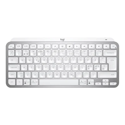 Bild av Logitech MX Keys Mini Minimalistiskt Trådlöst Belyst Tangentbord, Kompakt, Bluetooth, Bakgrundsbelyst, USB C, Kompatibel med Apple macOS, iOS, Windows, Linux, Android Ljusgrå