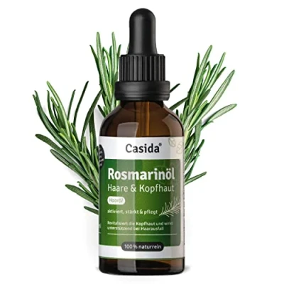 Bild av Casida® Rosmarinolja för Hår och Hårbotten motverkar håravfall stimulerar hårväxt tillverkad av 100% naturliga renodlade oljor i Tyskland med apotekskvalitet 50 ml
