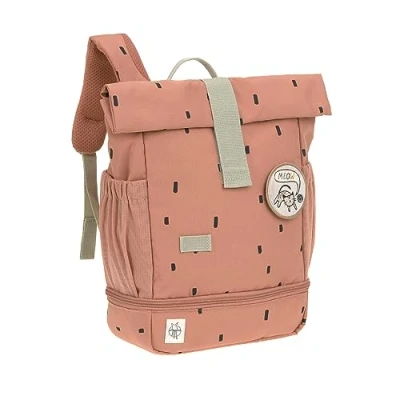 Bild av Casual dagisryggsäck Barnryggsäck rulltopp med bröstbälte vattenavvisande, 11 liter/mini ryggsäck lyckliga tryck Karamell, 32,5 cm, bröstrem