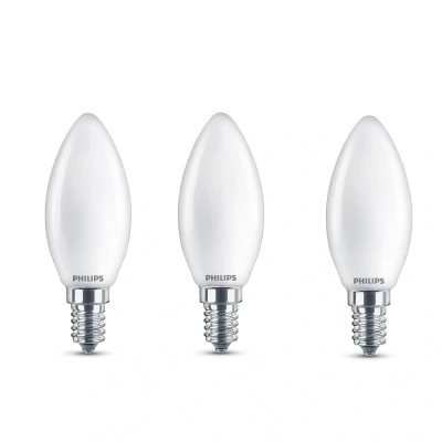 Bild av Philips LED kronljuslampa E14 B35 4,3 W matt