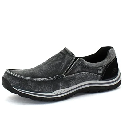Bild av Skechers Förväntad Avillo Mockasin för män, Svart, 47.5 EU