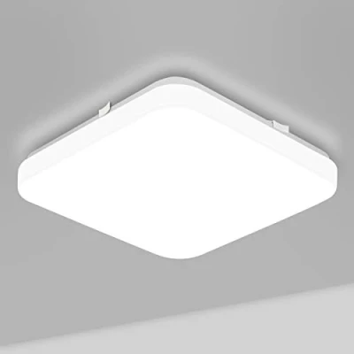 Bild av Lepro taklampor 24 W, 2 400 lm superljus fyrkantig LED taklampa, dagsljus vit 5 000 K, IP44 vattentät badrum, för kontor, vardagsrum, sovrum, kök, hall, veranda