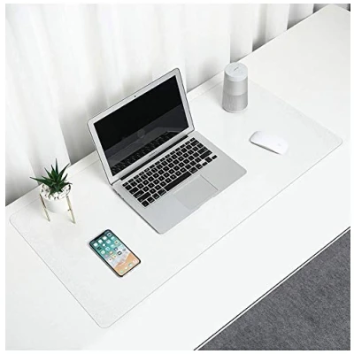 Bild av Klar skrivbordsdyna, 90 x 60 cm, transparent PVC halkfri skrivmatta vattentät värmebeständig bordsskydd, skrivbordsskydd, laptopdyna för kontor/hem/skola