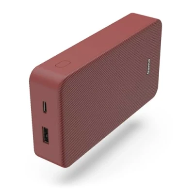 Bild av Hama PowerBank Colour 20 20000mAh USB C+USB A Red Röd 20000 mAh