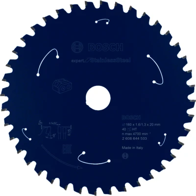 Bild av Bosch Expert for Stainless Steel cirkelsågklinga för sladdlösa sågar 160x1,6/1,3x20 T40