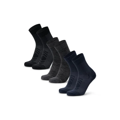Bild av Danish Endurance 3 PACK Träningssockor, Storlek: 35 38, Multicolor black grey navy