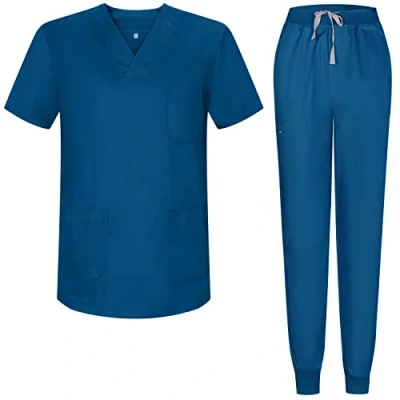 Bild av MISEMIYA Sanitära pyjamas Set uniformer Unisex Medicinska 817 8316, Blå 37, L
