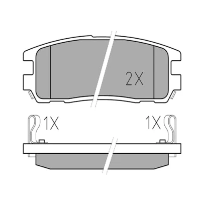 Bild av MEYLE 025 218 7514/W Jeu de plaquettes frein ORIGINAL Quality Essieu arrière avec indicateur d&#039;usure tôle anti bruit OPEL: Frontera B SUV