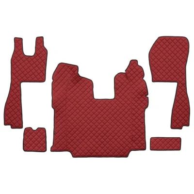 Bild av F CORE FL10 RED Ensemble de tapis sol Similicuir avant 5 Rouge