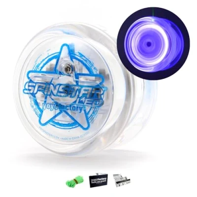Bild av SPINSTAR LED Yo BLUE (light up starter yoyo, high speed plastic bearing, string and batteries included)