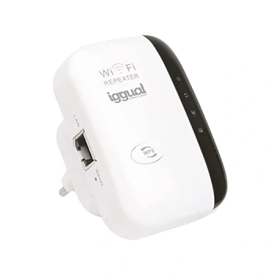 Bild av iggual WiFi signalförstärkare 300 Mbps RW Repeater N300 AP/R Ethernet port Interna antenner Kompatibel Windows/MacOS