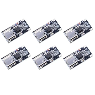 Bild av 6 st PD/QC/AFC Quick Charge Decoy Trigger moduler, typ C PD 2.0 3.0 9 V 12 15 20 Fast QueryDetector, USB snabbladdning decouy utlösarmodul, gränssnitt stöder PD3.0/PPS/QC