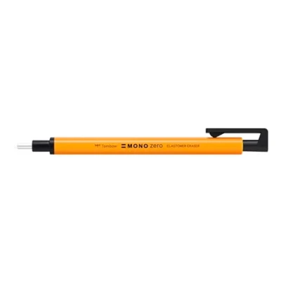 Bild av Tombow Mono Zero EH KUR56 Precisionssuddgummi, Orange, Svart, ‎12.1 x 0.7 1.2 cm