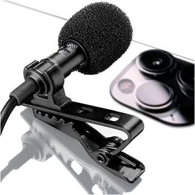 Bild av YouMic Lavalier Lapel mikrofon för iPhone 12 11 X 8 7 Plus 6 6s / iOS/Android Mini Lav Mic med klämma på