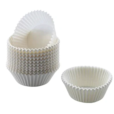 Bild av Original Kaisar inspiration minimuffins pappersmuggar, 200 stycken, små 4,5 cm, muffinsformar papper vitt, fetttätt, perfekt för söta och rejäla muffins