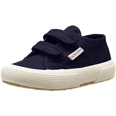 Bild av Superga Unisex barn 2750 cot J Strap Classic Low Top sneakers, Marinblått Xsp, 12.5 UK Child