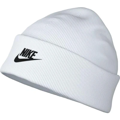 Bild av Nike Vit Beanie Peak Tc Futura F24 L White/Black Cuff @ Hatstore