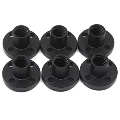 Bild av Befenybay 6 st diameter 8 mm svart TR8 x blyskruvmutter för CNC och 3D skrivardelar (storlek: Tr8x8)