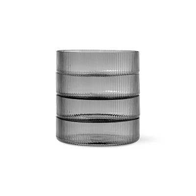 Bild av ferm LIVING Ripple serveringsskål, grå, Ø 12,2 cm, set om 4