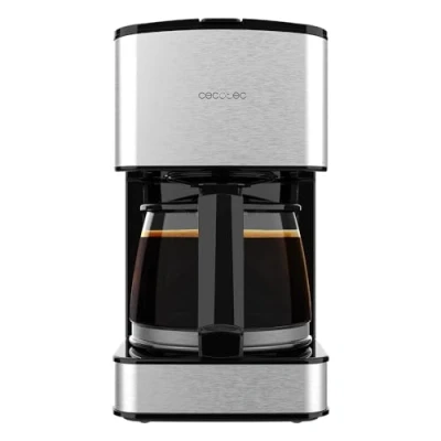 Bild av Cecotec droppkaffebryggare 6 koppar Coffee 56 Drop. 650 W, kapacitet 0,8 liter, droppskyddspip, permanent filter eller pappersfilter, rostfritt stål och aromförstärkare.