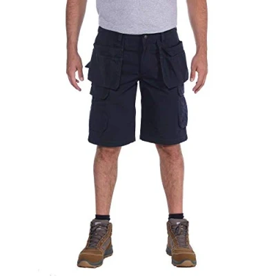 Bild av Carhartt Rugged Flex® Relaxed Fit Ripstop Cargo arbetsshorts med flera fickor, Marinblå, W38, 38