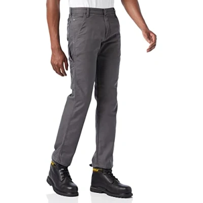 Bild av Dickies byxor för män, anka snickarbyxor, normal passform, Sten tvätt grå, 30W x 32L