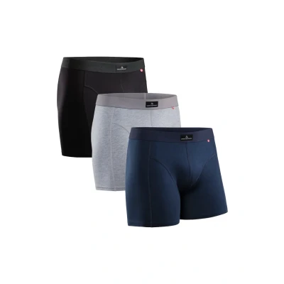 Bild av Danish Endurance 3 PACK Classic Boxershorts, Storlek: Large, Multicolour (black, navy blue, grey)