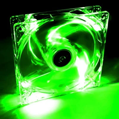 Bild av Akyga AW 12A BG 4 LED husfläkt 120 mm fläkt för PC Molex 12 V grön