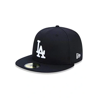 Bild av New Era Los Angeles Dodgers 59fifty Cap MLB Basic svart/vit 7 1/8 57 cm