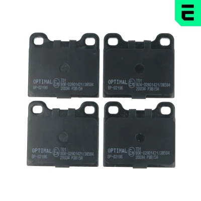 Bild av OPTIMAL BP 02196 Jeu de plaquettes frein non préparé pour indicateur d&#039;usure MERCEDES BENZ: W123 Berline, SL Cabriolet, Coupe, ALFA ROMEO: GTV