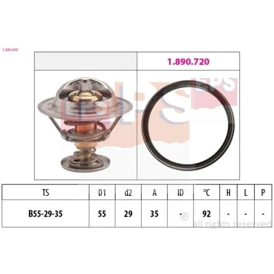 Bild av FACET 7.8945 Thermostat d&#039;eau 92 55 Made in Italy OE Equivalent sans boîtier AUDI: A4 B8 Avant, Berline, A5 Coupe