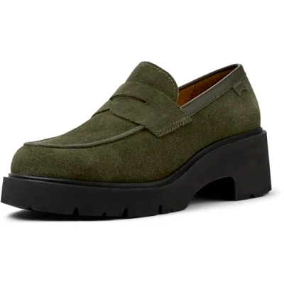 Bild av Camper Milah Platåpumps, Storlek: 41, Dark green Mocka