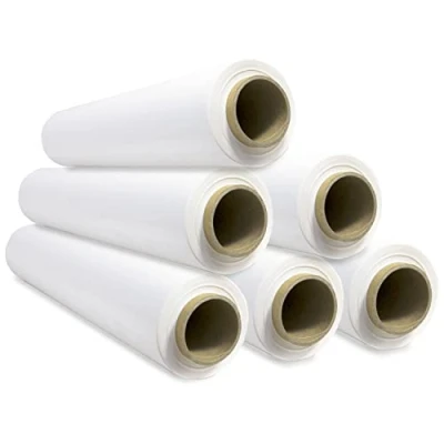 Bild av Elastisk förpackningsfilm, vit plastfilm för förpackning, plastrulle skydd frakt och flyttning, rulle 50 cm upp till 400 m sträckbar Ofituria
