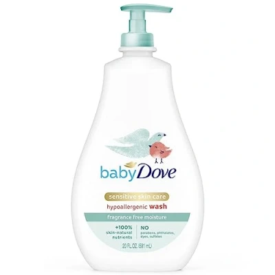 Bild av Baby Dove Känslig fuktkräm från huvud till tå, 400 ml