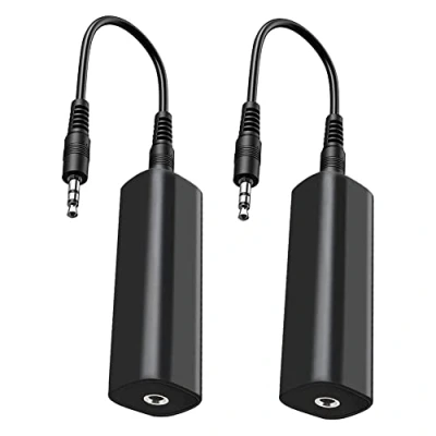 Bild av CAIONPLE Ground Loop Isolator Brusfilter för Bilstereo/Hemstereo, 2 Noise med 3,5 Mm Ljudkablar