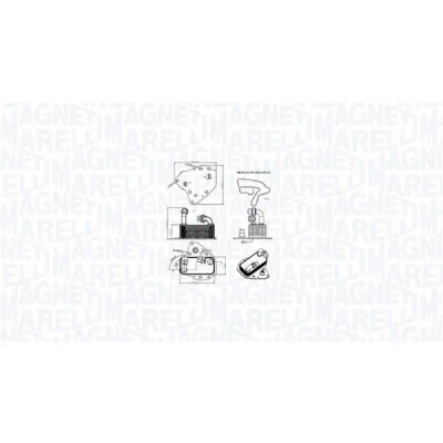 Bild av MAGNETI MARELLI 350300000600 Radiateur d&#039;Huile OPEL: Astra J 5 portes, Insignia A Sports Tourer, 3/5 FIAT: Doblo II Van / Break