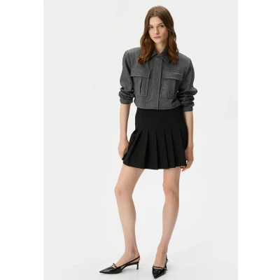 Bild av Koton Medium RISE Zipper Detail Alinjekjol, Storlek: 38, Black